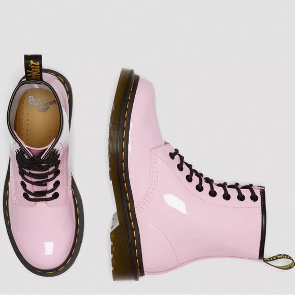 1460 WOMEN'S PATENT LEATHER LACE UP BOOTS - Picture 5 of 6